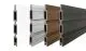 Die co-extrudierten 179,5 x 15 x 2 cm WPC Lamellen sind in den Farben Weiß, Silver, Teak und Charcoal erhältlich