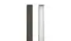 Hell eloxierter 6,8 x 6,8 x 185 / 265 cm Aluminiumpfosten in Silber / Anthrazit zum Einbetonieren oder Aufschrauben