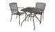 Die optimale Garten Sitzgruppe für Balkone mit zwei 55,5 x 57 x 87 cm Stapelsesseln und 70 x 70 x 72 cm Tisch