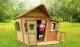 Die Kinderhütte aus 100 % FSC-zertifiziertem Zedernholz im Maß 180 x 180 x 167 cm bietet Ihren Kindern viel Platz zum Spielen