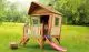 Das Kinderspielhaus aus Holz ist TÜV-geprüft, hat ein Format von 227 x 180 x 233 cm und bietet Ihrem Kind viel Platz zum spielen.