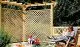 Pergola Bausatz - 1,9m Verlängerung aus druckimprägniertem Holz bestehend aus 1 Pfosten, 1 Sattelbalken, 4 Einzelreitern, und 2 Kopfbänder