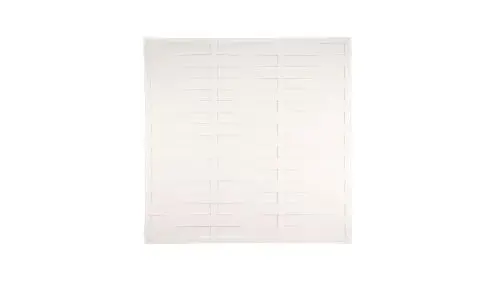 Kunststoff Lamellenzaun mit dem Maß 180 x 180cm in weiß - nie wieder Streichen!