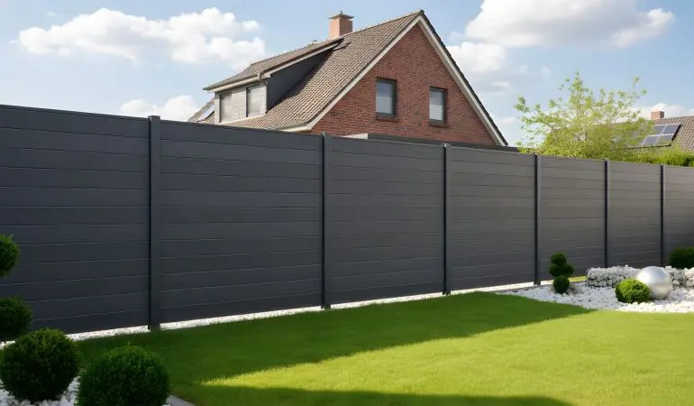Hochwertig und dekorativ: Der anthrazitgraue Alu Steckzaun für Ihren Garten