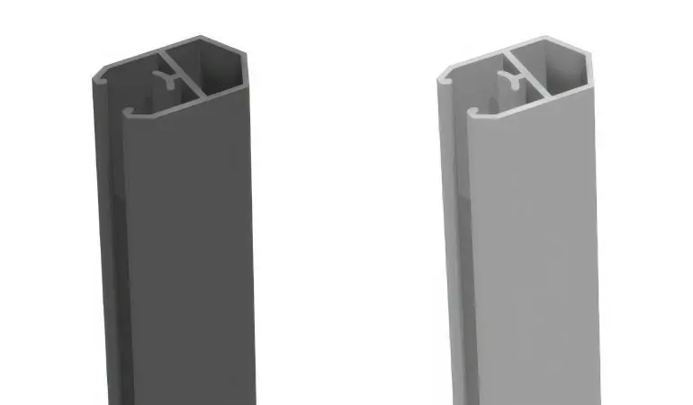 Die 180 cm BPC Abschlussprofile sind aus Aluminium gefertigt und in den Farben Anthrazitgrau und Silbergrau erhältlich