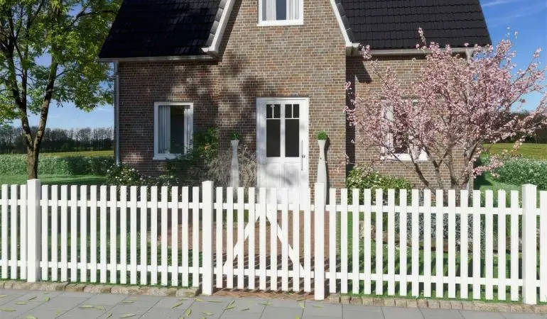 Kunststoff Vorgartenzaun Chiemsee 
