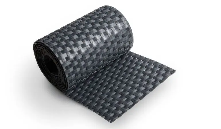Sichtschutzstreifen aus Polyrattan für Doppelstabmatten in Anthrazitgrau. Maß: 2,54 m x 0,19 m (L x H)