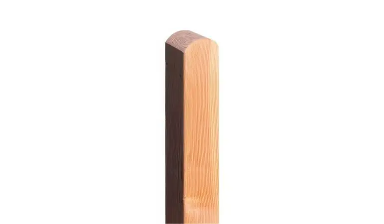 Naturbelassener Douglasie Pfosten 9 x 9 mit Rundkopf in 90, 110, 165, 190 und 235 cm