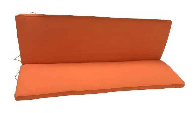 Modisches Sitzkissen für 3-Sitzer Gartenbänke im Maß 140 x 88 x 5 cm