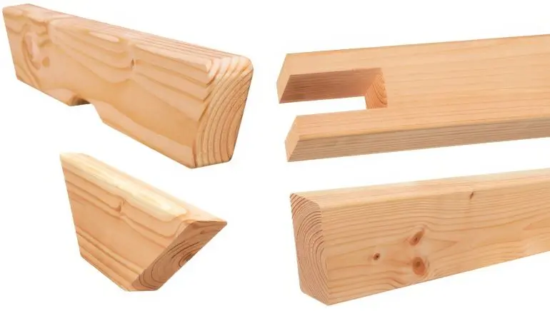 Flexibles Baukastensystem: Das Gartenpergola Premium Zubehör aus naturbelassener Douglasie für einreihige Pergolen.