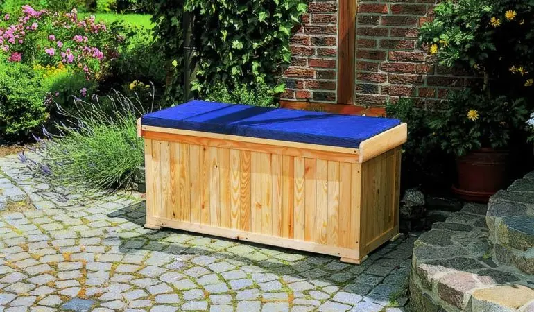 Die Kissenbox mit Bank "Poltawa" inklusive Sitzauflage, 120 x 51 x 56 cm