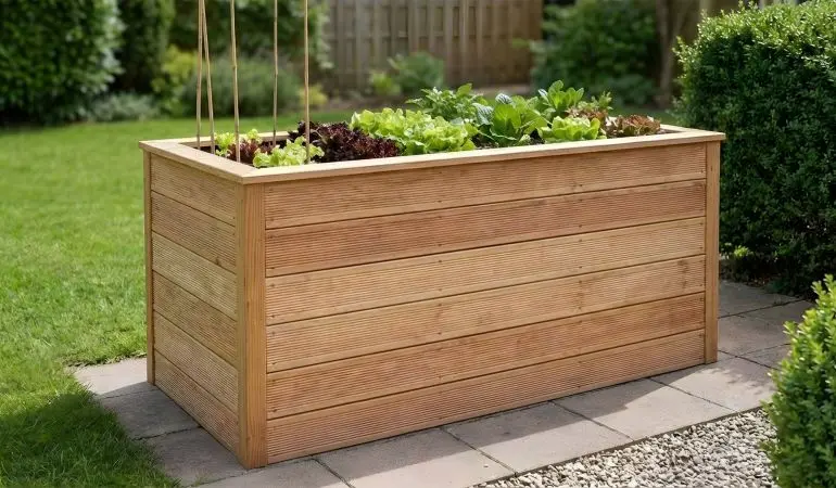 Das Kräuterhochbeet ist in zwei Größen erhältlich und lässt sich wie hier zu sehen auch vortrefflich kombinieren.