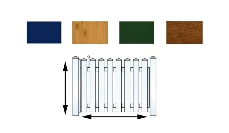 Bestimmen Sie Form und Farbe Ihres Kunststoffgartenzauntores einfach selbst