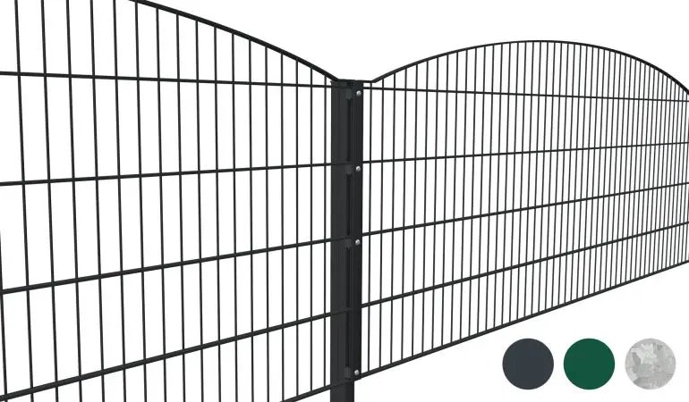 Leicht zu konfigurieren, fix und bequem bis zur Bordsteinkante geliefert und einfach aufgebaut - das elegante Stabmattenzaun Komplettset Extra