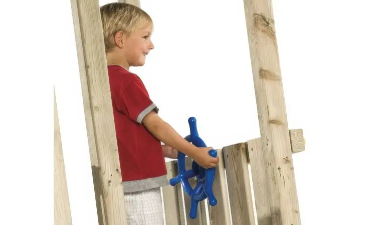 Das Spielzeug Stuerrad Kinder aus Kunststoff ist in verschiedenen Farben erhältlich.