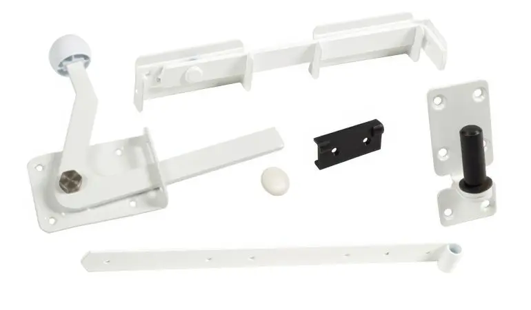 Das Torzubehör für die Aluminium Zaunserie Neuhausen bietet alle Einzelteile zur Tormontage. Ideal für Bastler.