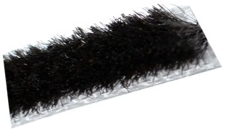 Optionales Zubehör: 190 cm Bürstendichtung aus Kunststoff für genutete Pfosten und Steckzäune aus Aluminium