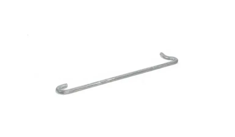 Ø 4,5 mm Distanzhalter für Gabionen aus verzinktem Stahl. Der rund 20 cm lange Distanzhaken ist sehr stabil
