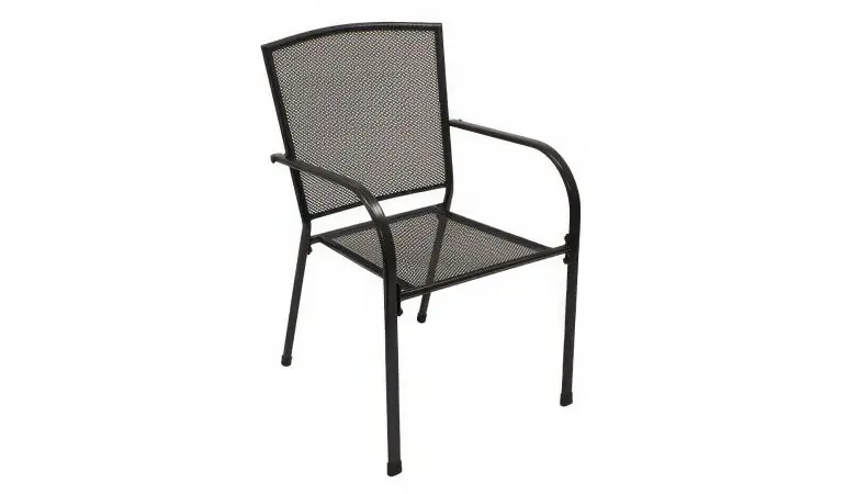 Der schlichte Garten Stapelsessel Lindau aus pulverbeschichtetem Streckmetall in Anthrazit ist langlebig, wetterfest und passt in jeden Garten oder auf den Balkon. 