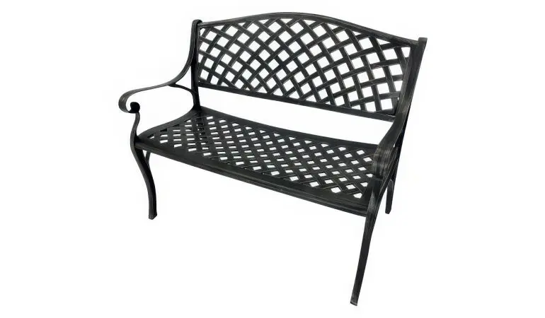 Gartenbank Aluminium Larvik grau