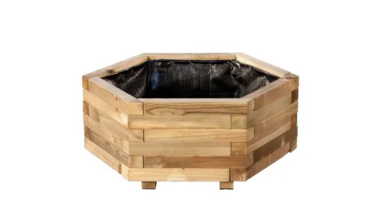 Holzpflanzkuebel für den Garten ∅ 70 x 30 cm. Runder Holzpflanzkübel Greifswald