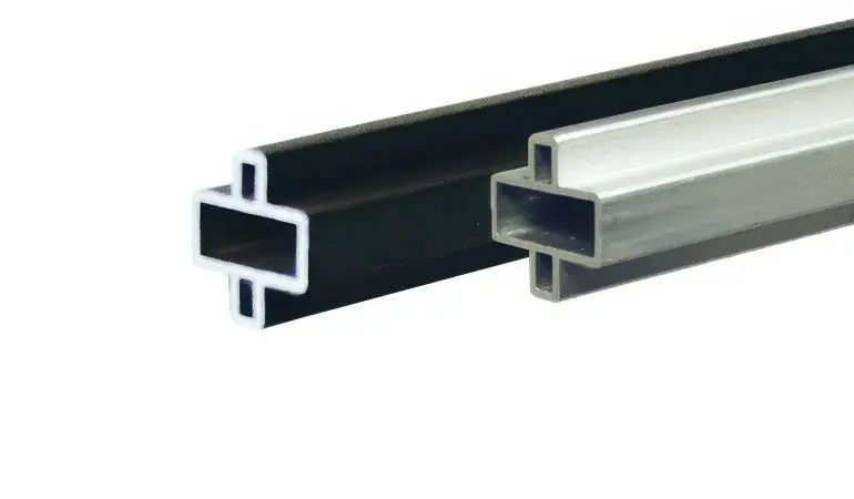 179 x 2 x 1 cm Zwischenleiste aus rostfreiem Aluminium. Farben: Silber und Anthrazit