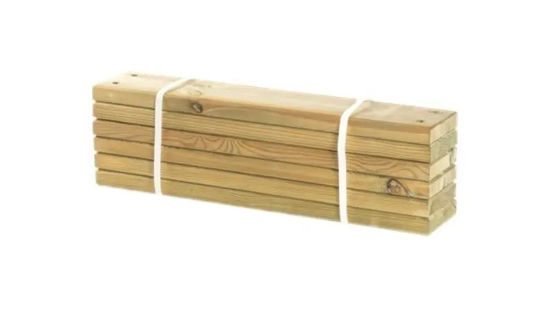 2,8 x 12 x 60 cm Pipe Planken aus druckimprägnierter Kiefer/Fichte im 6er-Set