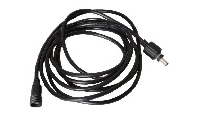 200 cm Verlängerungskabel Zaunpfosten Beleuchtung. Verbindet den Trafo mit 12 Volt LED-Leiste