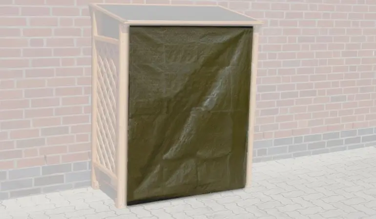 Schützen Sie Ihr Brennholz vor Nässe mit dem passenden Wetterschutz für das Kaminholzregal Sassnitz