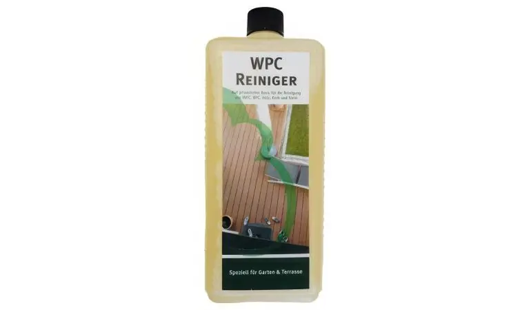 Der WPC / BPC Reiniger auf pflanzlicher Basis reinigt zuverlässig stark verschmutzte Oberflächen aus WPC und BPC