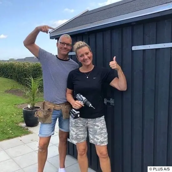 Christina und Henrik freuen sich über ihr gelungenes Werk Christina und Henrik freuen sich über ihr gelungenes Werk