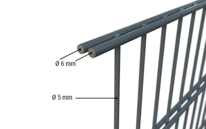 Doppelstabmatten 6/5/6 mm, leichte Ausführung Doppelstabmatten 6/5/6 mm, leichte Ausführung