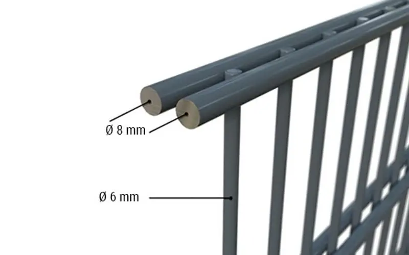 Doppelstabmatten 8/6/8 mm, schwere Ausführung Doppelstabmatten 8/6/8 mm, schwere Ausführung