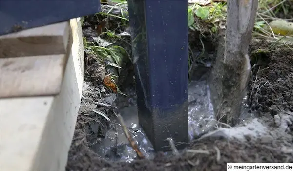 Torpfosten einbetonieren