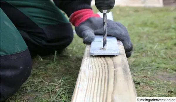 H-Träger und Pfosten verschrauben