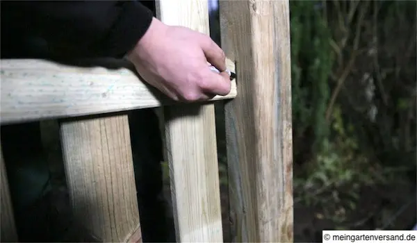 Winkelbeschlagsposition markieren