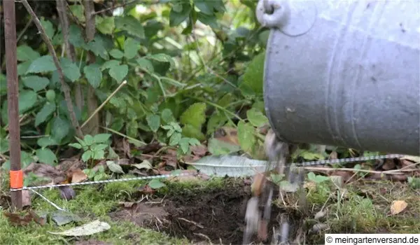 10 cm Kiesschicht anlegen