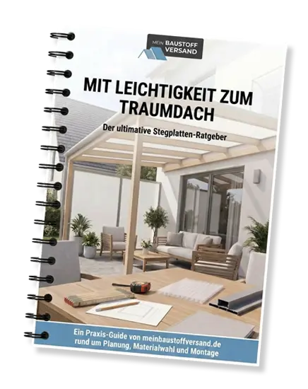 Cover des Doppelstegplatten-Ratgebers „Mit Leichtigkeit zum Traumdach