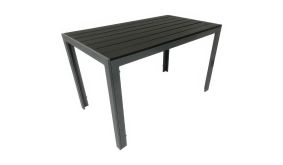 Der Alu Gartentisch ist in zwei Größen erhältlich: mit quadratischer 70 x 70 cm Tischplatte für zwei Personen und rechteckiger 70 x 125 cm Tischplatte für vier Personen