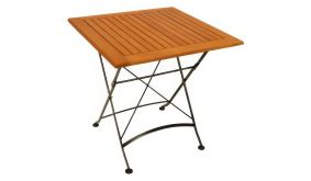 Eine schöne und praktische Lösung für kleine Außenbereiche: Der 75 x 75 x 74 cm Biergarten Klapptisch