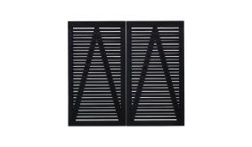 Starke Querstreben verstärken das 200 x 180 cm ( B x H ) große Doppeltor und beugen so Verzug entgegen.