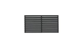 Kiefer/Fichtenholz, 180 x 93 cm, fungizid und farbgrundiert schwarz, inkl. rostfreie Schlagschrauben