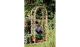 Rosenbogen aus Holz, Leimholzbögen, druckimprägniert, 90cm Durchgangsbreite, 46cm Rosenbogenbreite