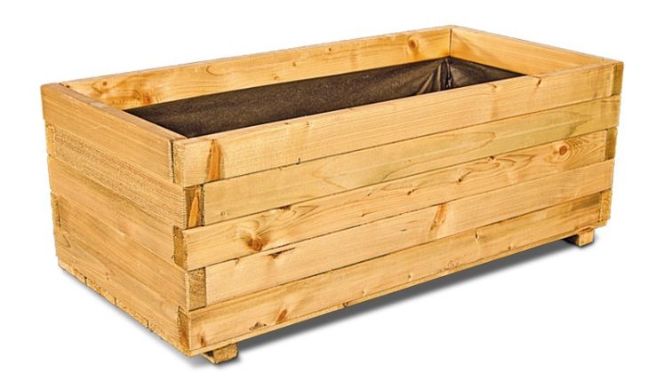 älterer Holzkasten Holzkiste Schubfach Kiste Pflanzgefäß Pflanzkübel Weichholz