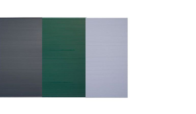 Doppelstabmattenzaun Sichtschutz Premium aus Hart-PVC für 50 x 200 mm Maschung. Erhältlich in Anthrazit, Grün und Silber