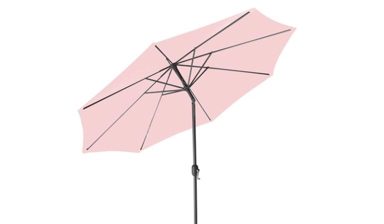 Schirmständer für den pastel-rosa Sonnenschirm finden Sie bei uns im Shop