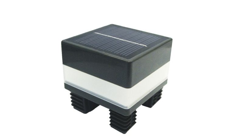 6,8 x 6,8 cm LED Solar Pfostenkappe für den Alupfosten Trent 