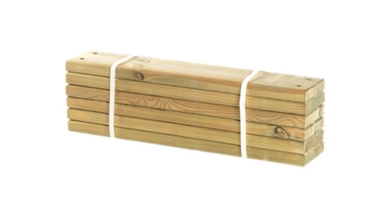 2,8 x 12 x 60 cm Pipe Planken aus druckimprägnierter Kiefer/Fichte im 6er-Set