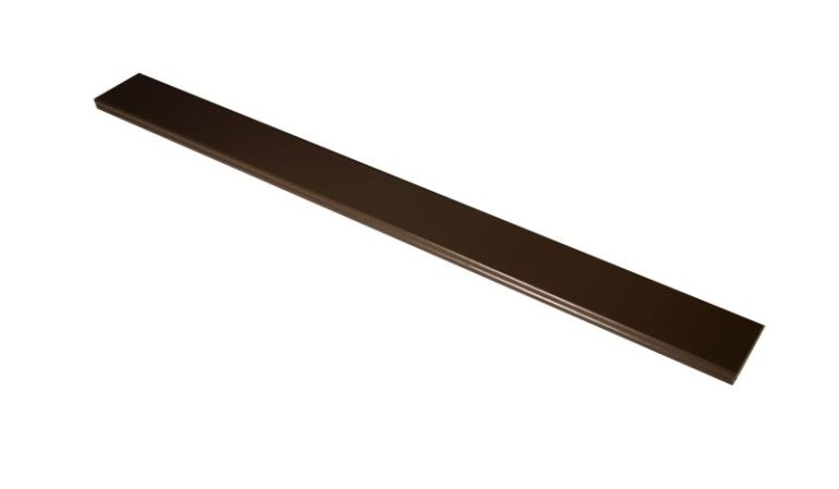 Querriegel Aluminium in Braun. Mit einem Maß von 74 x 22 mm, 180 cm lang.