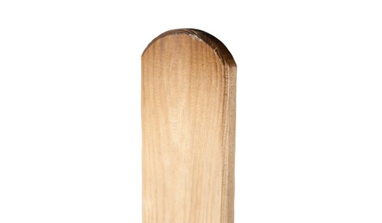 Vielseitig und flexibel einsetzbar: Die 100 cm Zaunlatte mit Halbrundkopf aus druckimprägnierter Kiefer/Fichte